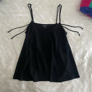 Topshop Black Crop Tank Top